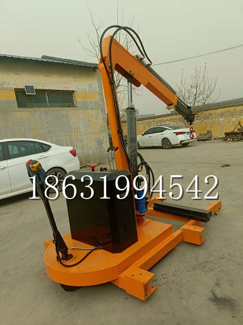 西青区自卸车厢随车吊 自制轮式四不像起重机 四驱平板吊 5吨 贵盛